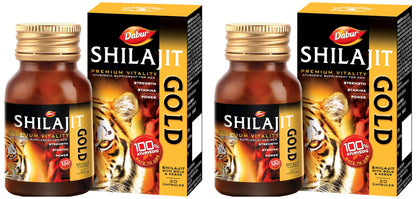 DABUR Shilajit Gold -20 Capsules Himalayan Shilajit Resin - 15G
