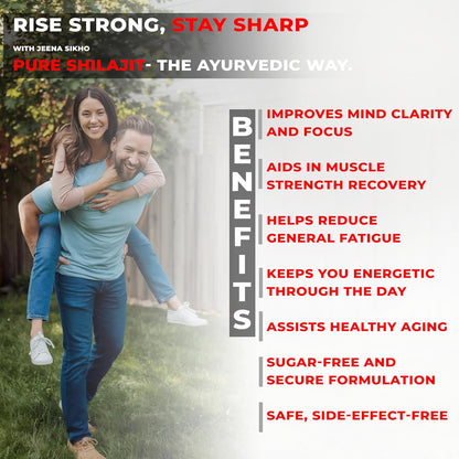 Jeena Sikho Shuddh Shilajit Capsule For Strength | Ayurvedic Power Capsules | Stamina Builder| Shuddh Shilajit | 60 Capsules