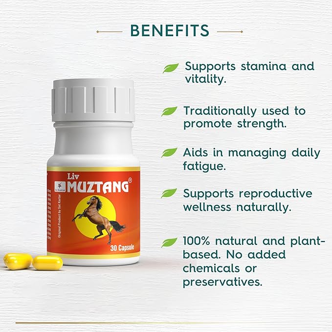 Stamina Power Booster | Muscle Growth and Energy Ayurvedic 30 Capsules