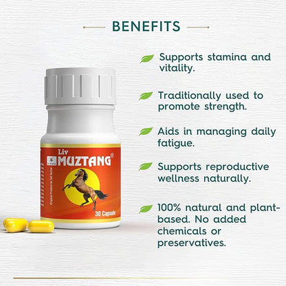 Stamina Power Booster | Muscle Growth and Energy Ayurvedic 30 Capsules