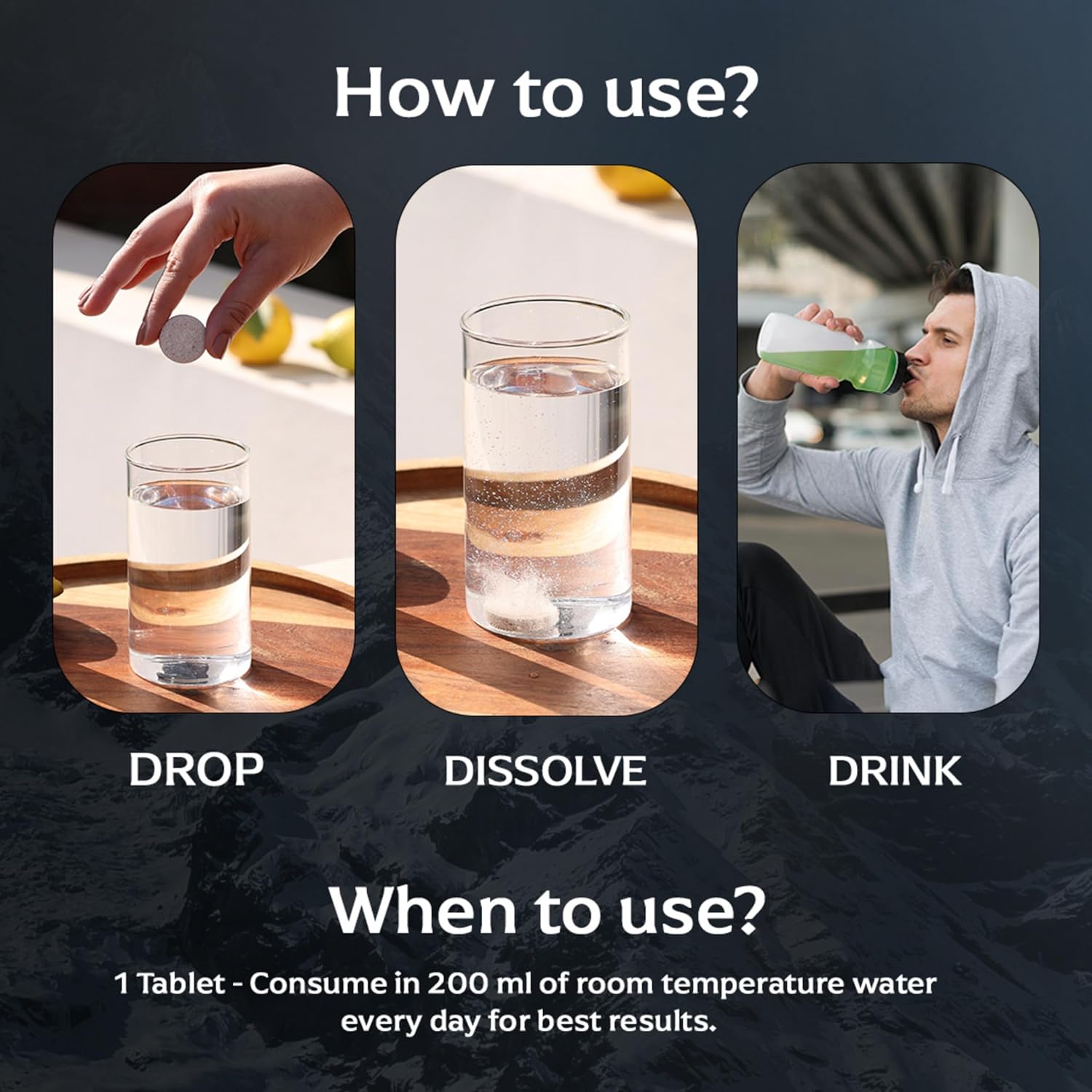 Panchamrit Pure Himalayan Shilajit Effervescent Tablets | 600mg Shilajeet Supplement for Men & Women | Stamina & Energy Booster | 100% Ayurvedic | Ashwagandha, Safed Musli |15 Tablets, Pack of 4