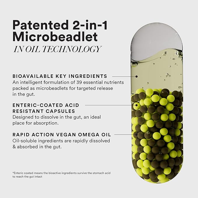 Wellbeing Nutrition Slow Multivitamin + Omega 3 (50+) – 60 Veg Caps