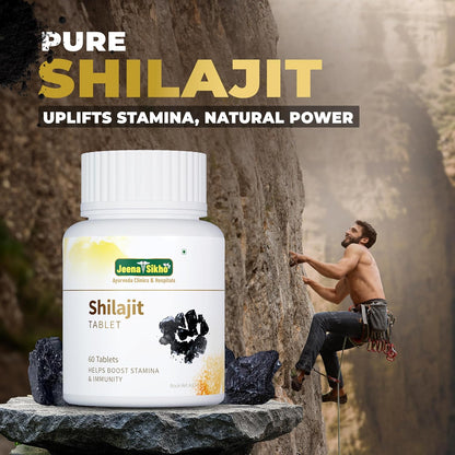 Jeena Sikho Shilajit 60 Tablets | 100% Herbal Supplement, Pack of 2