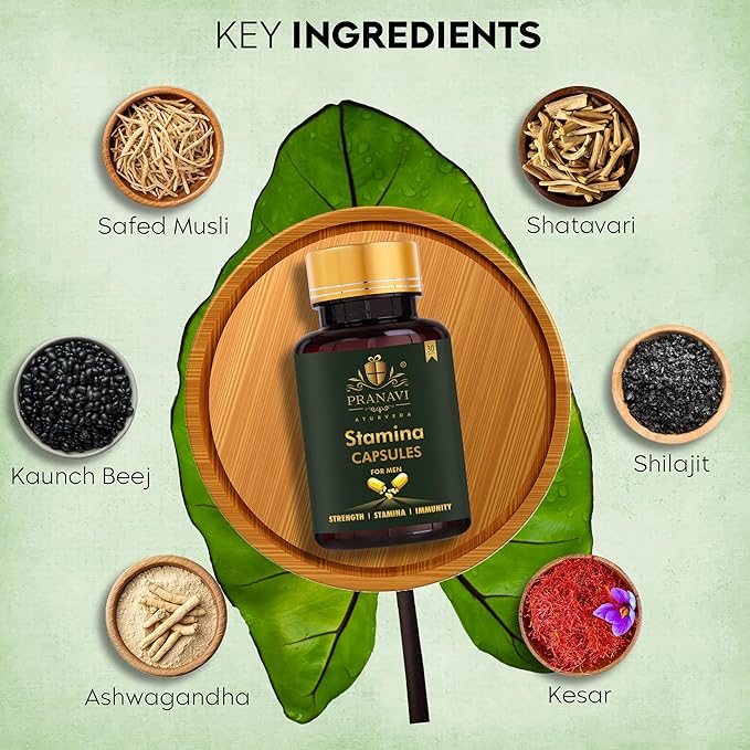 Men’s Ayurvedic Strength & Immunity Capsules | 30 Veg Caps