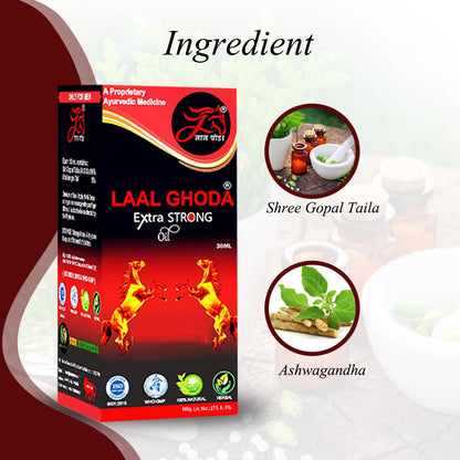 Ayurvedic Dick Size Increasing Oil | Laal Ghoda penis Enlargemrnt oil - 15ML