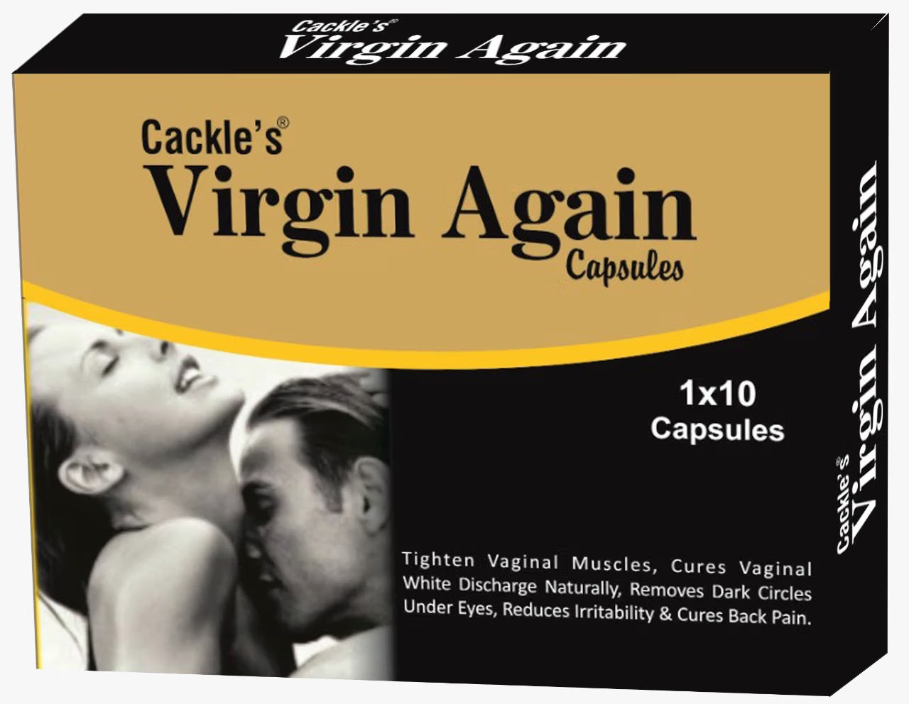 Cackle's Virgin again Herbal Capsule 10x5=50no.s & Bust Development Cream 60g Combo Pack For Women