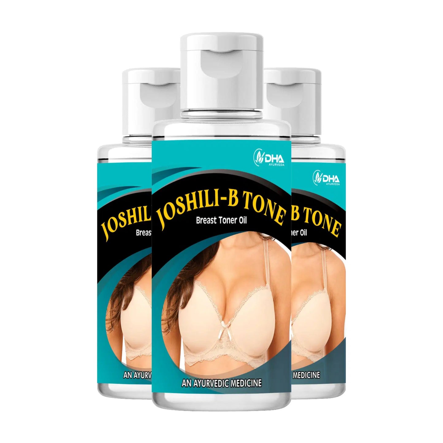 DHA Ayurveda Joshili B-Tone for Women Bust Tightening Oil 300 ml Pack of 3