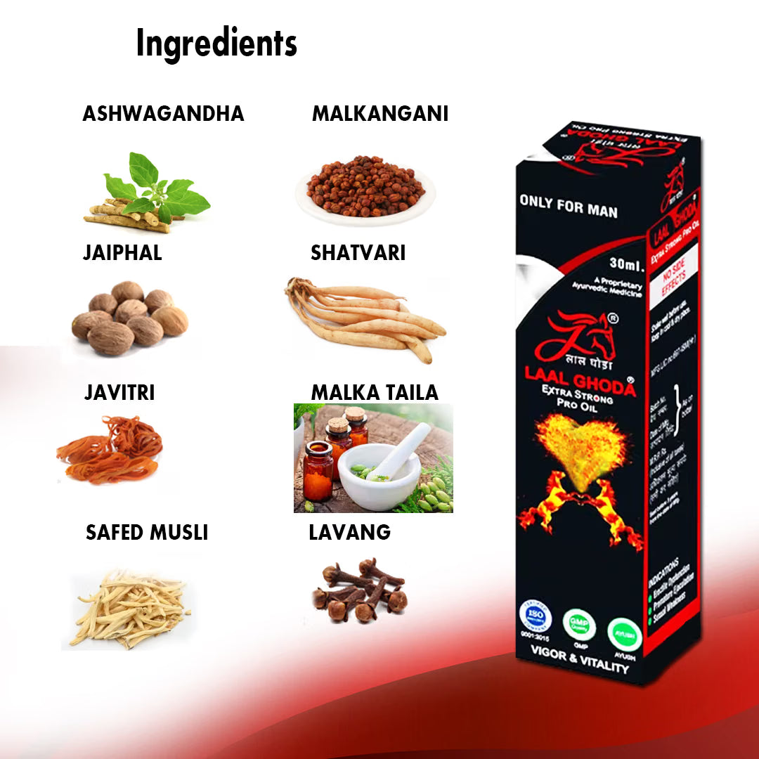 Laal Ghoda extra strong Massage Oil for Men , Penis bigger oil, ling enlargement cream, sexual delay spray, penis bigger cream, penis growth oil, penis Lift up oil massage oil for man 30ml