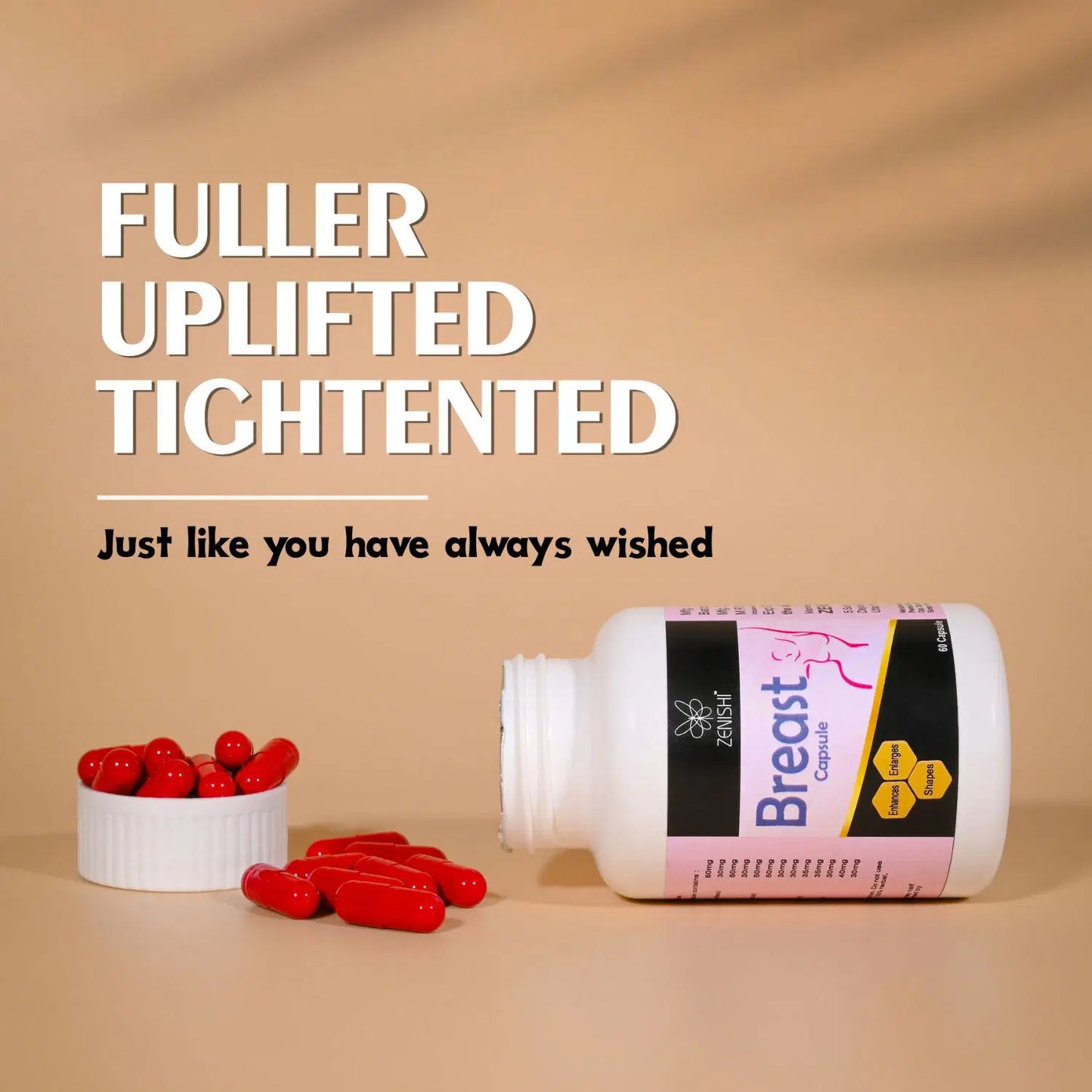 Zenishi Herbal Bust Firming & Enhancement Capsules – Pack of 2