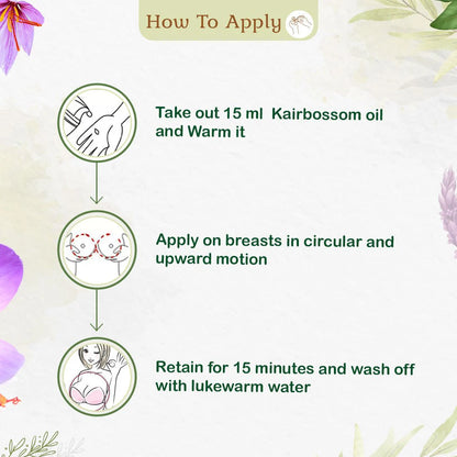 Ayurvedic Breast Massage Oil for Toning, Firming and Nourishing the Breast Naturally